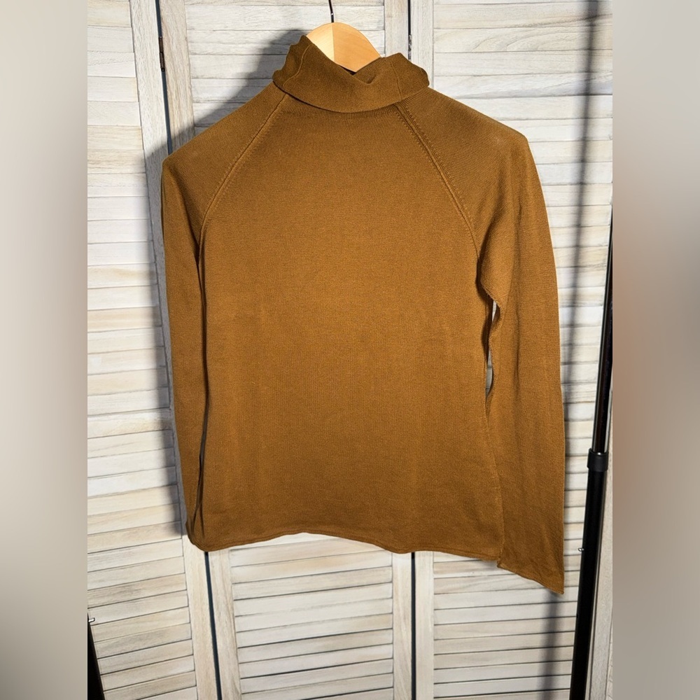 Peruvian Connection Camel Turtleneck Sweater